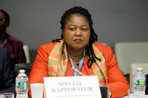Joy Ngozi Ezeilo, UN Special Rapporteur on trafficking in persons, especially in women and children.